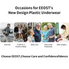 EEOST Adult Diaper Cover for Incontinence Noiseless Leak-Protection Underwear Plastic