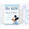 Mickey Mouse Baby Shower Invitations with Envelopes