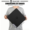 D DACCKIT Slab Binder for Graded Cards，Fits 60 Slabs -