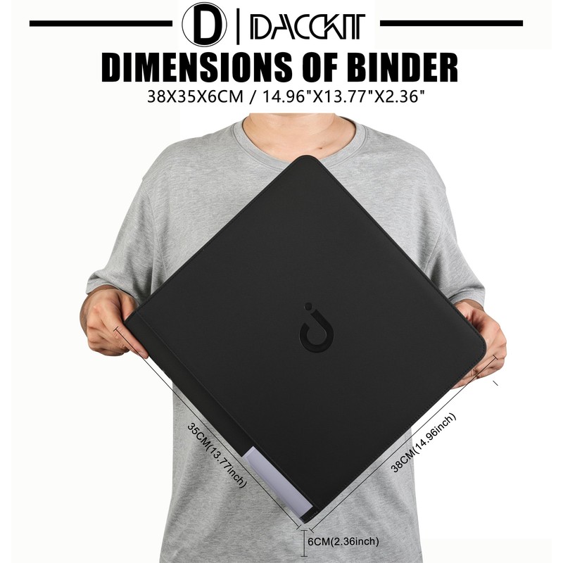 D DACCKIT Slab Binder for Graded Cards，Fits 60 Slabs -