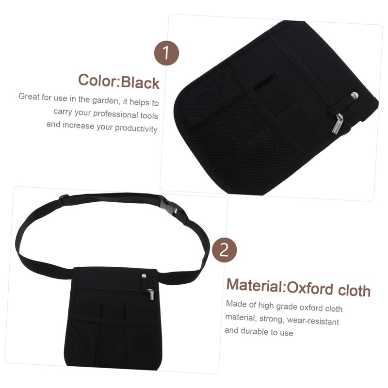 HOMSFOU Garden Tool Belt Utility Waist Bag Oxford Fabric Women's