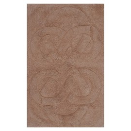 Castle Hill Tuft Twisted 220 GSF Non Skid Back Bath Rug 17 x 24 - Natural