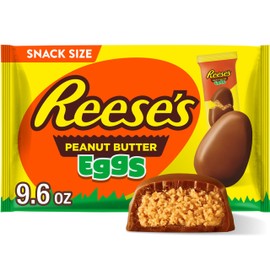 REESE'S Milk Chocolate Snack Size Peanut Butter Eggs, Easter Candy Bag, 9.6 oz