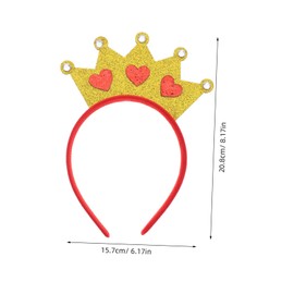 SAFIGLE Heart Shaped Headbfor Valentine's Day Wedding Costume Tiara Durable and Romantic Hair Accessory for Women for Celebrations