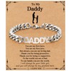 Men’s Bracelet Daddy Father Day Gifts from Daughter Best Dad