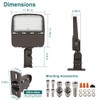 kadision LED Parking Lot Light with Dusk-to-Dawn Photocell, 150W/100W/75W Adjustable