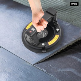 2PCS Electric Vacuum Suction Cup, 350lbs Heavy Duty Lift, 8" Dual Suction Cups with Digital Display, for Glass, Tile, Appliances, Furniture