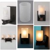 Voguad Frosted Glass Lamp Shade Replacement Crackle Texture, 1 5/8