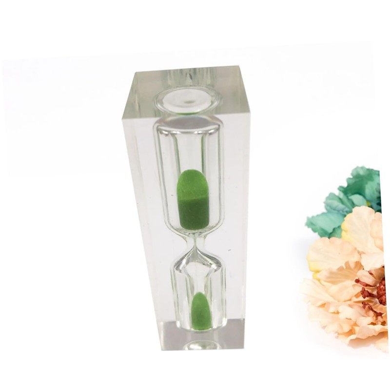 Mobestech Creative Sand Clock Timer Green Sandglass Decoration for Tooth