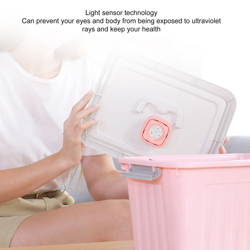 Pink UVC Cleaner Portable LED Light Ultraviolet Cleaning Lamp for