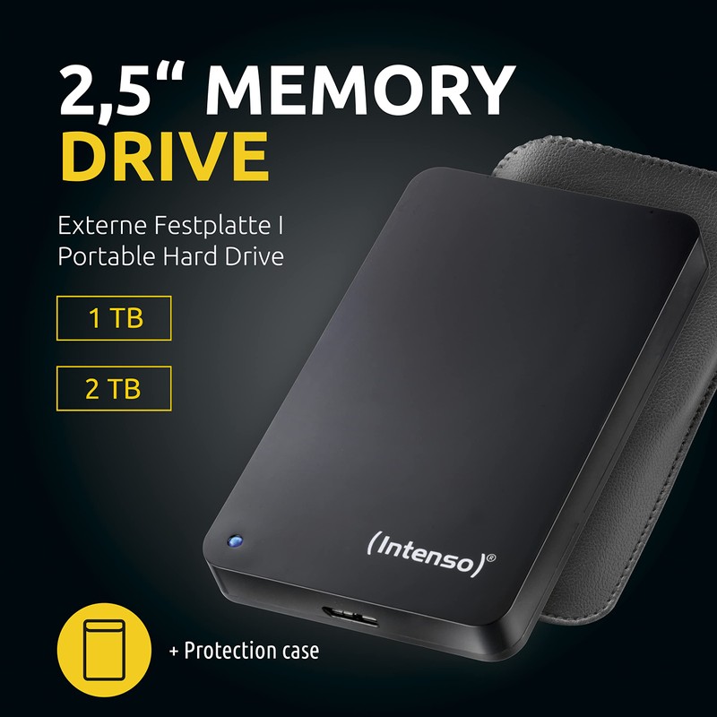 Intenso Memory Case Portable Hard Drive 500 GB Portable External