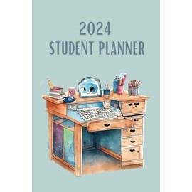 2024 Student Planner: Agenda for Middle Elementary and High School Student (January 2024 - December 2024), Small Size 6' x 9' , Study Desk Cover Design