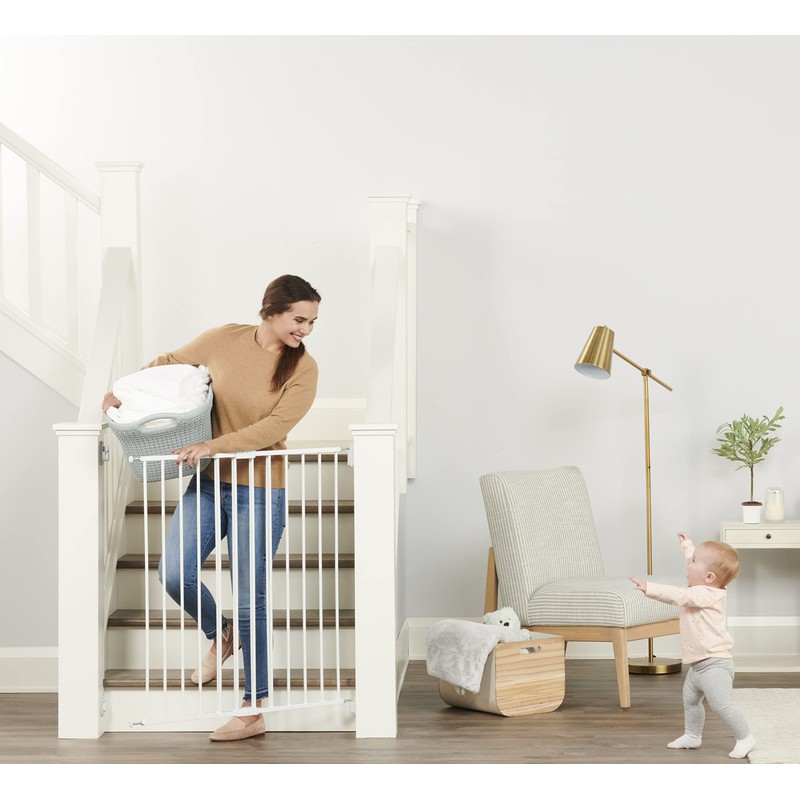 Regalo 2-in-1 Extra Tall Easy Swing Stairway and Hallway Walk