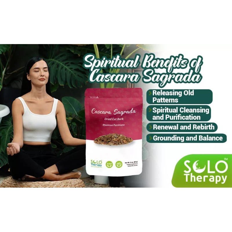 Solo Therapy Cascara Sagrada Bark Herb Tea Rhamnus Purshiana Herbal