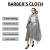 Professional Waterproof Salon Cape with See-Through Window and Neck Duster