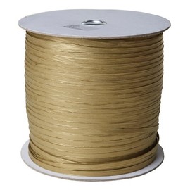 Jillson Roberts .25" x 1000 Yard Bulk Spool Paper Raffia Ribbon Available in 16 Colors, Gold,