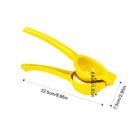 Molyorch Lemon Squeezer, Manual Lemon Squeezer, Lemon Squeezer Hand Squeezer for Squeezing Lemon and Citrus Fruits, Easy to Clean for Kitchen, Yellow