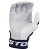 Easton MAV GT Baseball Batting Gloves | White/Navy | Adult