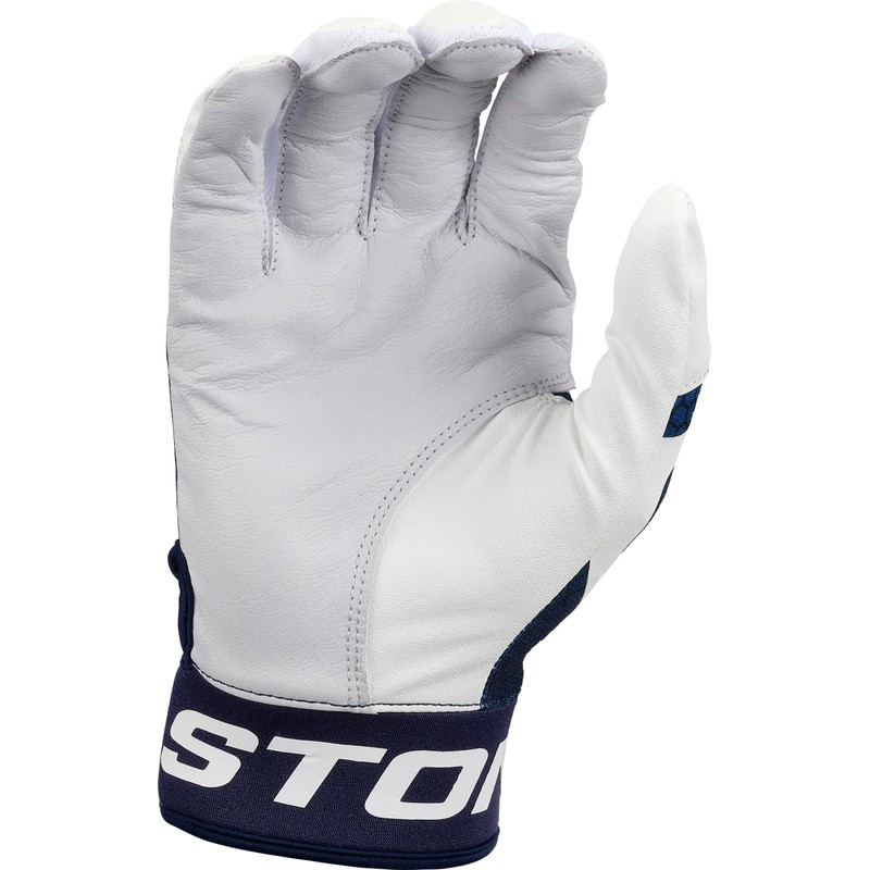 Easton MAV GT Baseball Batting Gloves | White/Navy | Adult