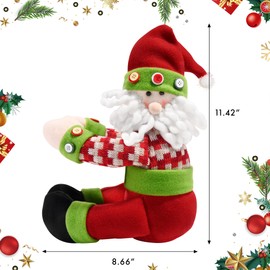 Doitory - Decoración para árbol de Navidad, Papá Noel, diseño divertido y único, decoración de Navidad, árbol de Navidad, botella de vino, decoración de fiesta