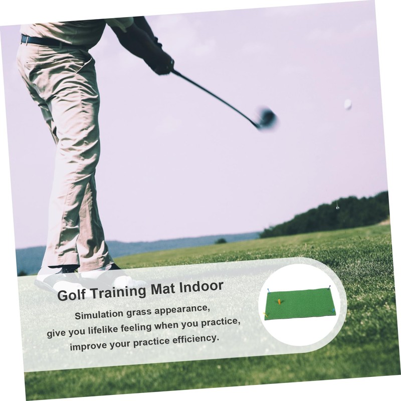 Mipcase Portable Indoor Golf Practice Mat Mini Golf Turf Hitting
