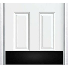 Deck the Door Decor | Door Kick Plate - Satin Black Anodized Aluminum - Industrial Self-Adhesive Mount (6x28")