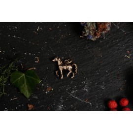 Windalf Jewellery Pendant Lina 1.7 cm Small Lucky Horse Amulet Bronze, Bronze