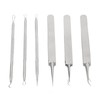 6pcs Blackhead Remover Tool Stainless Steel Pimple Comedones Extractor for