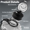 QD.SUZEE Half Gallon Water Bottle,74oz Large Water Jug with Motivational