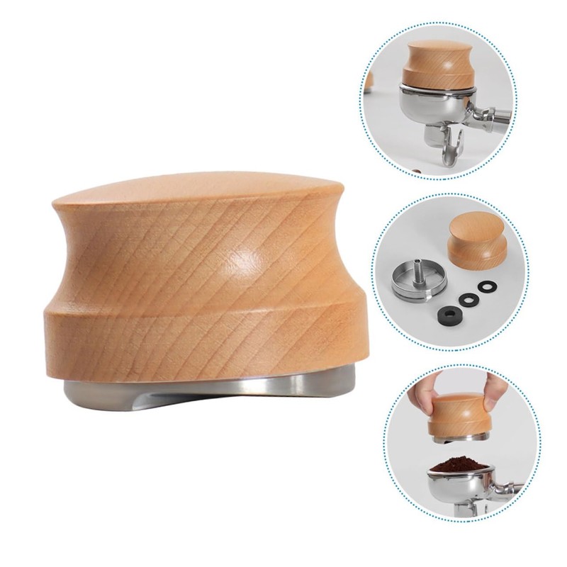VILLFUL Manual Coffee Distributor Tool Stainless Steel Base Handle Espresso