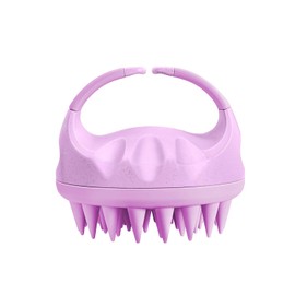 Yamrots Scalp Massager Shampoo Brush, Scalp Scrubber with Soft Silicone Bristles, Scalp Exfoliator Brush with Soft Silicone, Soft Silicone Scalp Scrubber for Wet and Dry Hair (Purple)