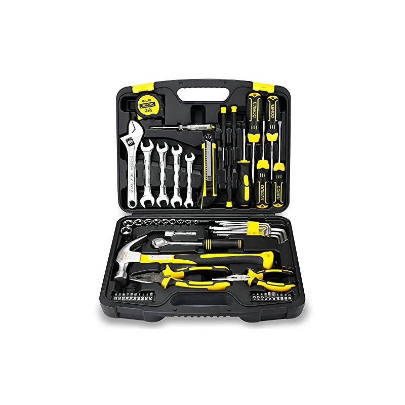 DOWELL 61-Piece Tool Set Kit Mechanic Tool Set Socket Wrench