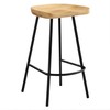Modway EEI-6741-OAK Concord Backless Wood Counter Stools - Set of