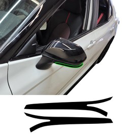 Side Mirror Chrome Delete Precut Blackout Vinyl Wrap Overlay Kit Compatible with and Fits Toyota Camry 2018 2019 2020 2021 - Gloss Black