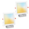 Vtuik 2 Pack 8 Inch Square LED Recessed Ceiling Light