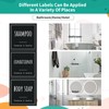 Segbeauty Soap Dispenser Labels, 18pcs Bathroom Waterproof Labels for Bottles,