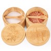 Timtopno Salt Cellar, 2PCS Salt Container Bamboo Salt and Pepper