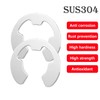 Qrity 100 PCS Stainless Steel Circlips, External Retaining Ring, Retaining