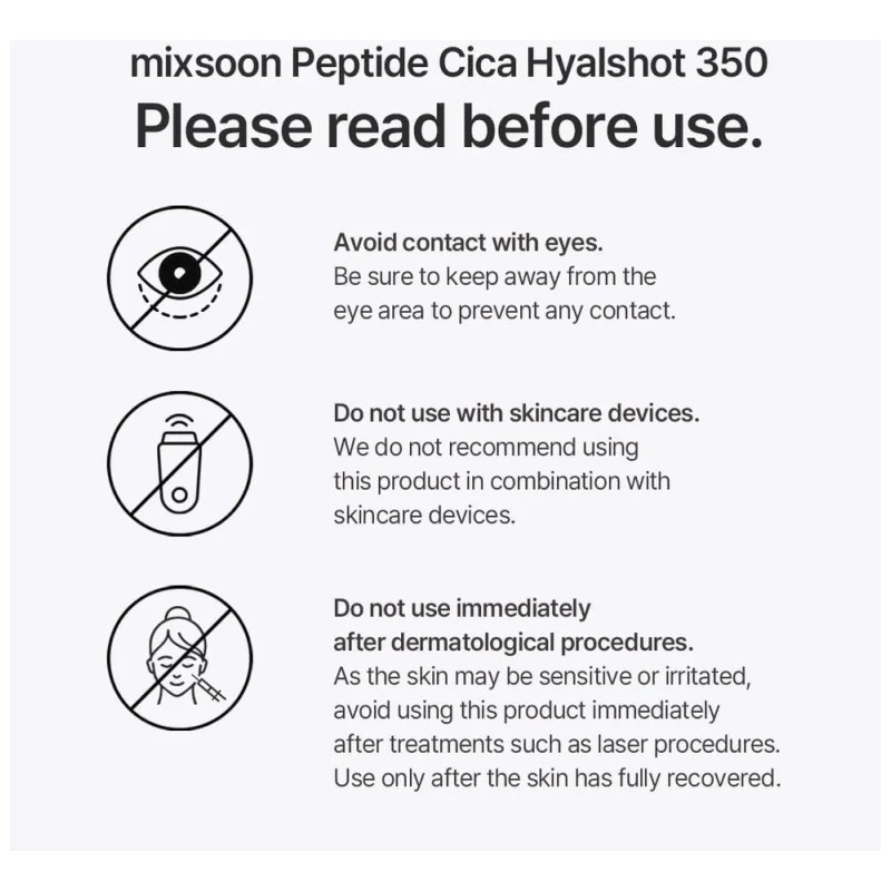 Serum Peptide Cica Hyalshot 350 30ml Mixsoon Todo Tipo De