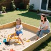 ABORON Kids Sand Boxes with Excavator Sandboxes with Covers Corner