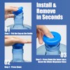 5 Gallon Water Jug Cap Reusable, Non-Spilling 55mm Water Bottle