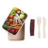 Fabulous Lunch Box Lunch Box with Cutlery, Various Vegetables and