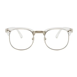 Myopia Myopia Glasses with Dioptres -1.00 for Men Women Stylish Glasses Frame Transparent White, transparent white