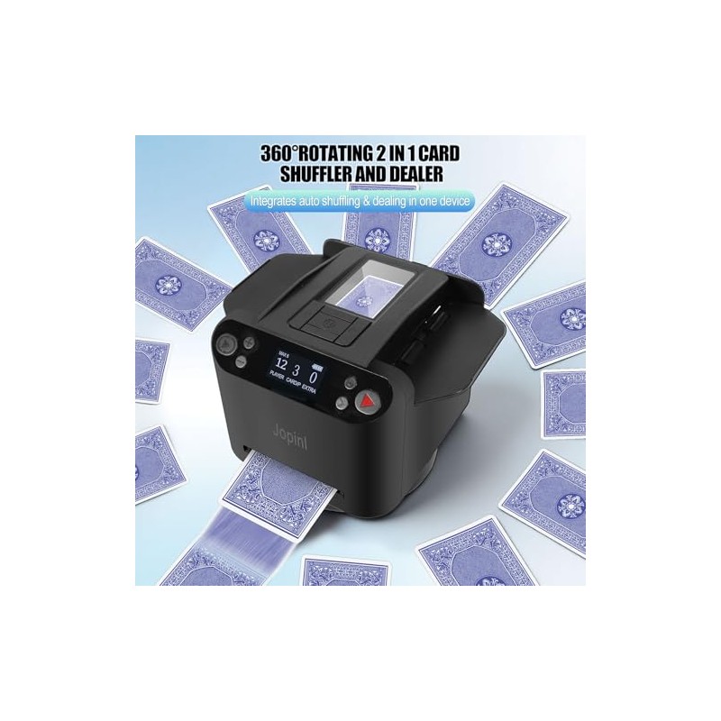 Máquina automática de barajador y distribuidor de tarjetas