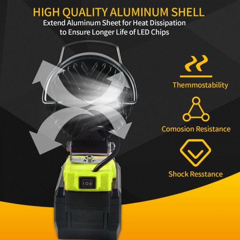 LED Work Light 27W Round Dual Level Adjustable Aluminum Housing