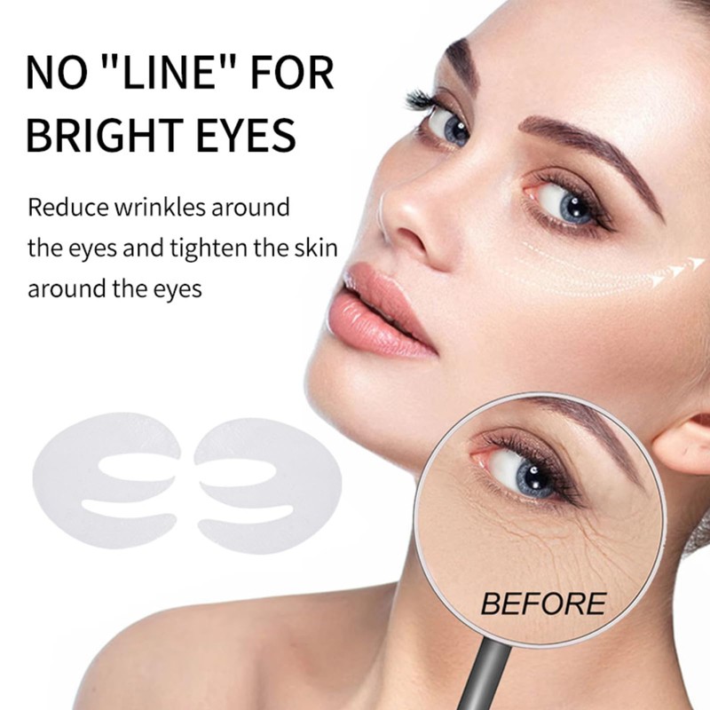 DEGHOUY E Shape Korean Eye Patches, 5 Pairs Deep Collagen