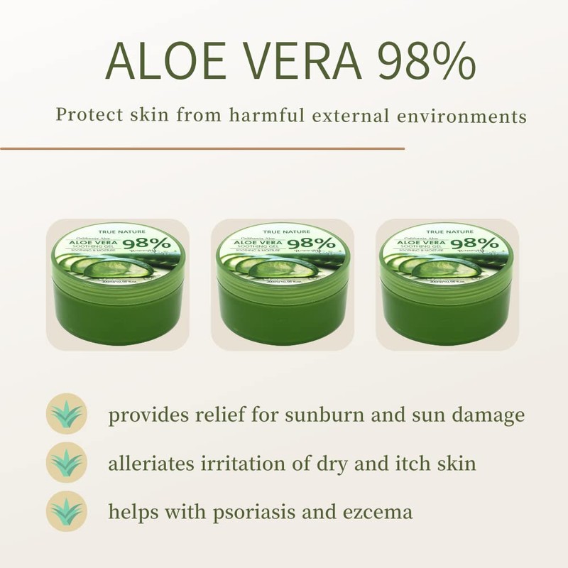 KPI Aloe Vera 98% Soothing Gel Jar Type - Moisture