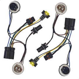Amblee 2-Pack Headlight Wiring Harness Compatible with Chevy Avalanche Tahoe Suburban 1500 2500 2007 2008 2009 2010 2011 2012 2013 2014 Replacement for 15950809 15782377