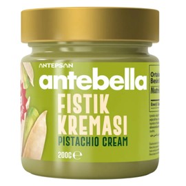 4 PACKS X PUFAI Anthap Turkish Pistachio Cream with 30% pistachios, without palm oil, Antepsan Antebella 30% Pistachio Paste 200 grams