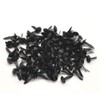 250 x Black Pastel Round 9mm x 5mm Bradlets (Brads).